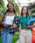 Two young women walking to class