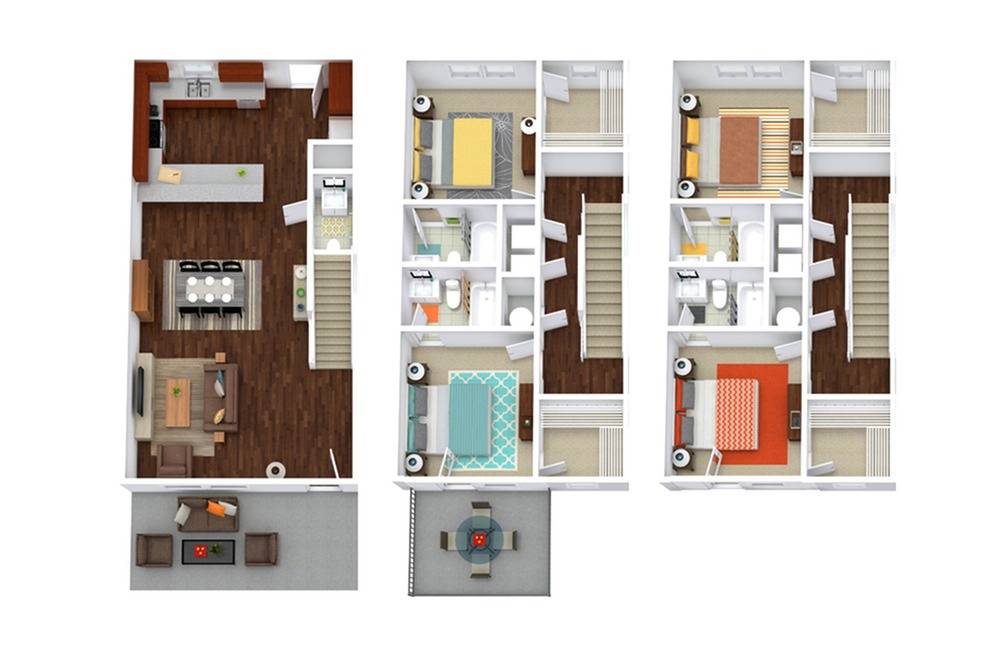 4BR/4.5BA - Stafford Floor plan