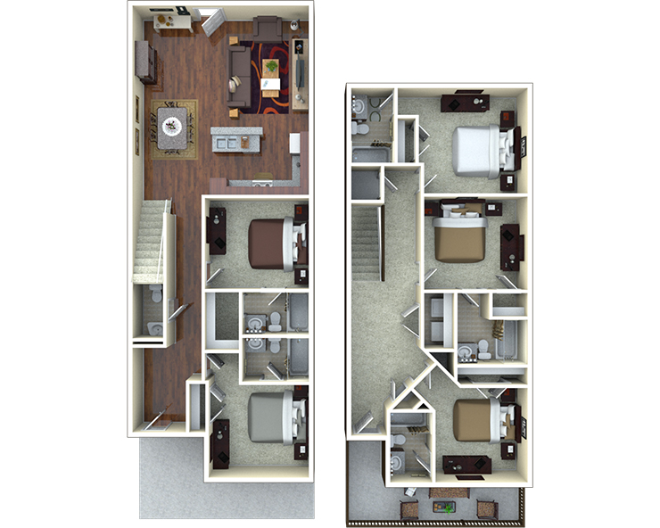 5BR/5.5BA - Rutherford Floor plan