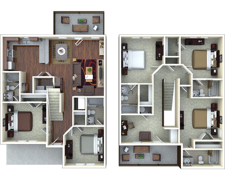 5BR/5BA - Hawthorne Floor plan