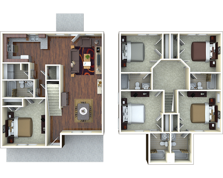 5BR/5BA - Magnolia Floor plan
