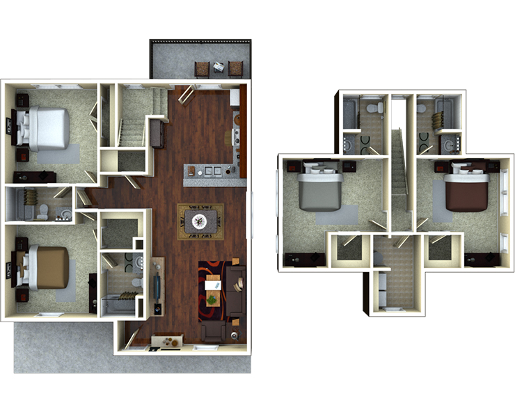 4BR/4BA - Thornberry Floor plan